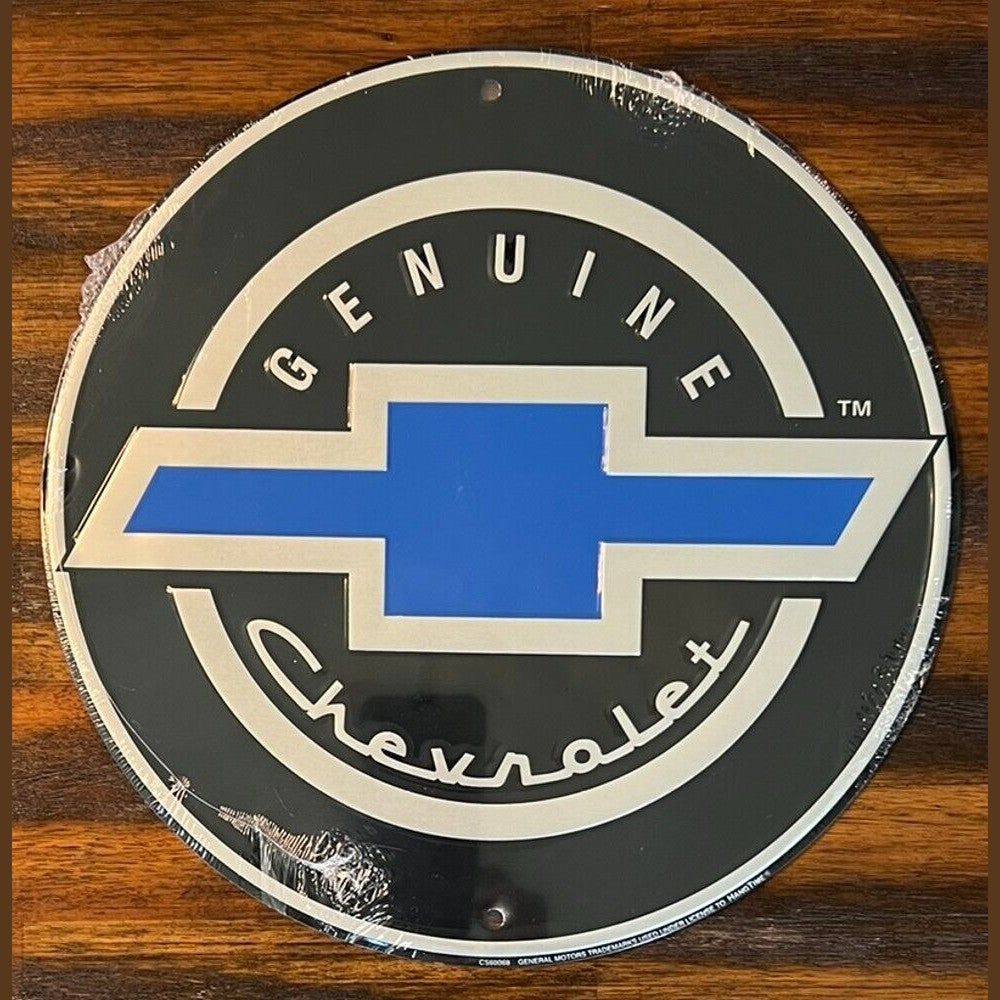 Genuine Chevrolet Embossed Novelty 12" Diameter Circular Sign NEW! Home & Garden:Home Décor:Plaques & Signs Style Your Walls